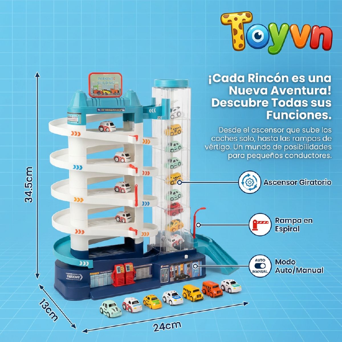 TOYUN TOYUN - Pista De Autos  Electrica Juguete Niños