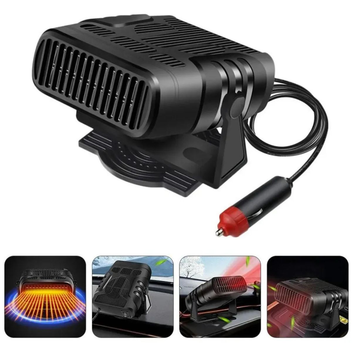 KINDA NICE - Calentador 12v Dual Función Purifica Antiniebladescongela