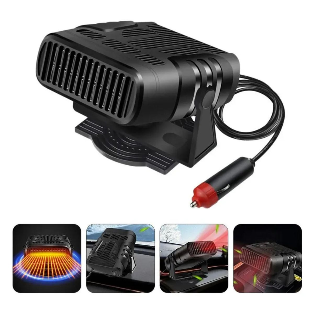 KINDA NICE - Calentador 12v Dual Función Purifica Antiniebladescongela