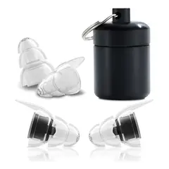 KUANGYE - 2par Tapones Protectores Auditivos Silicona Música Portatíl