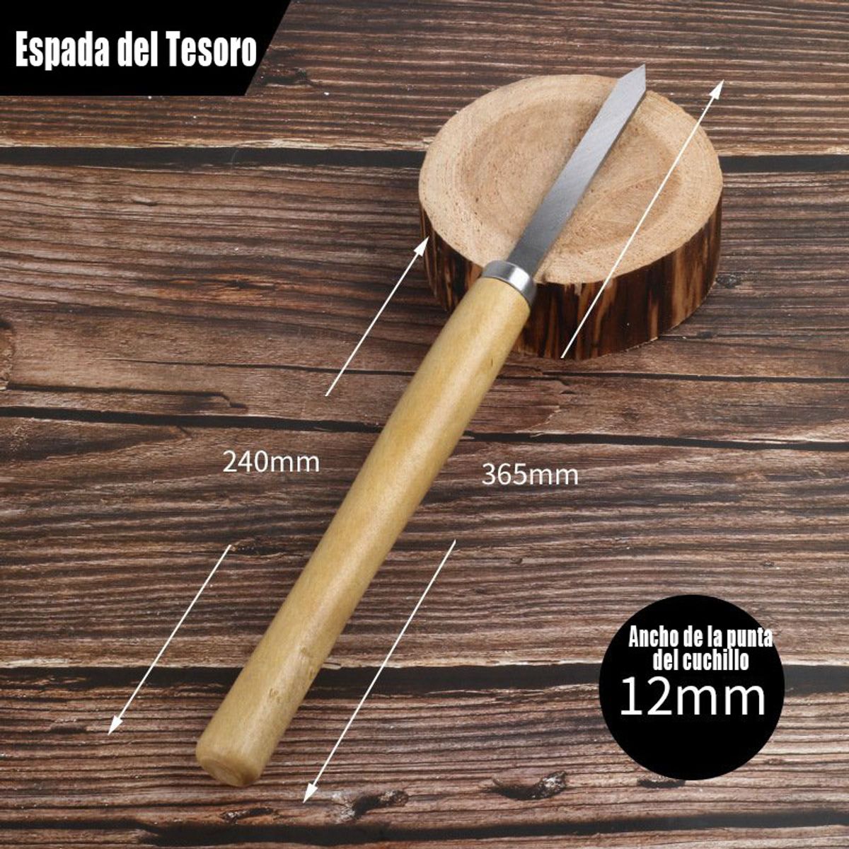 GENERAL - Cortador de espada con mango de madera