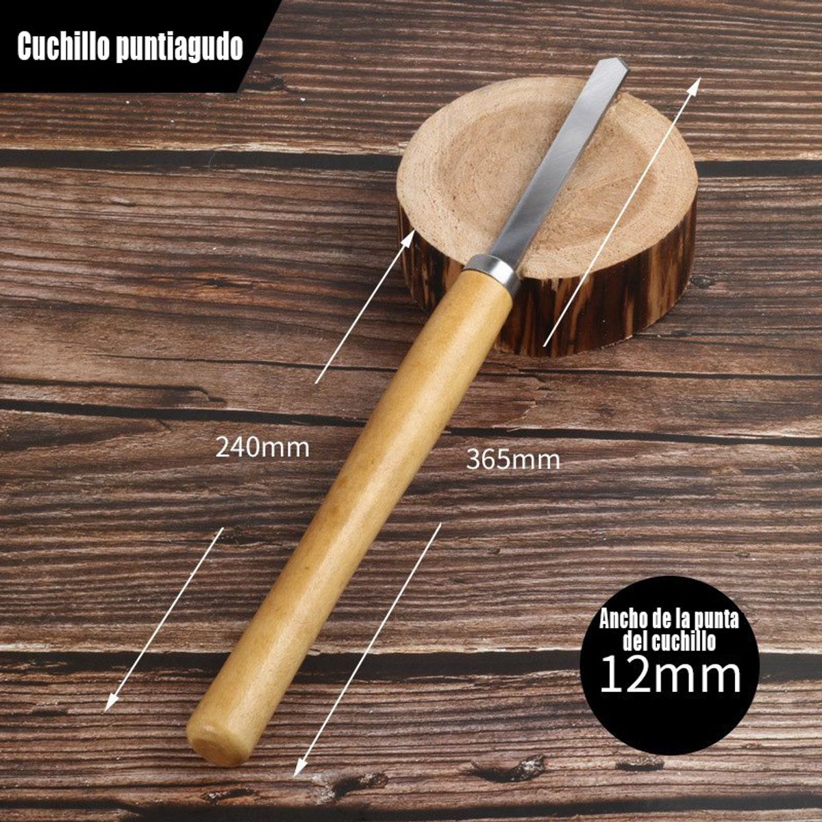 GENERAL - Mango de madera  Cuchilla de torneado