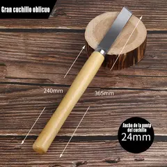 GENERAL - Mango de madera Herramienta de torneado inclinada grande