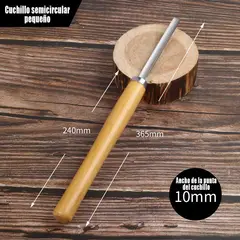 GENERAL - Mango de madera Pequeña herramienta semicircular