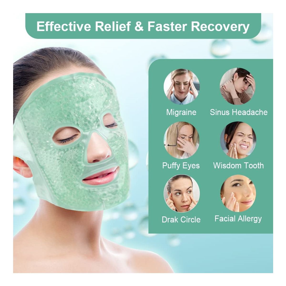 KINDA NICE - Máscara Facial Gel Frío Calor Terapia Poros Hinchazón Estrés