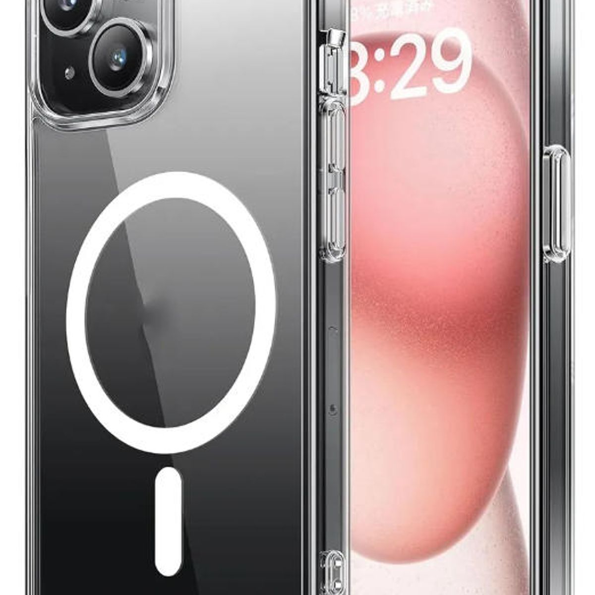 GENERICO - Funda Magnética Transparente para iPhone  Compatible con iPhone 13