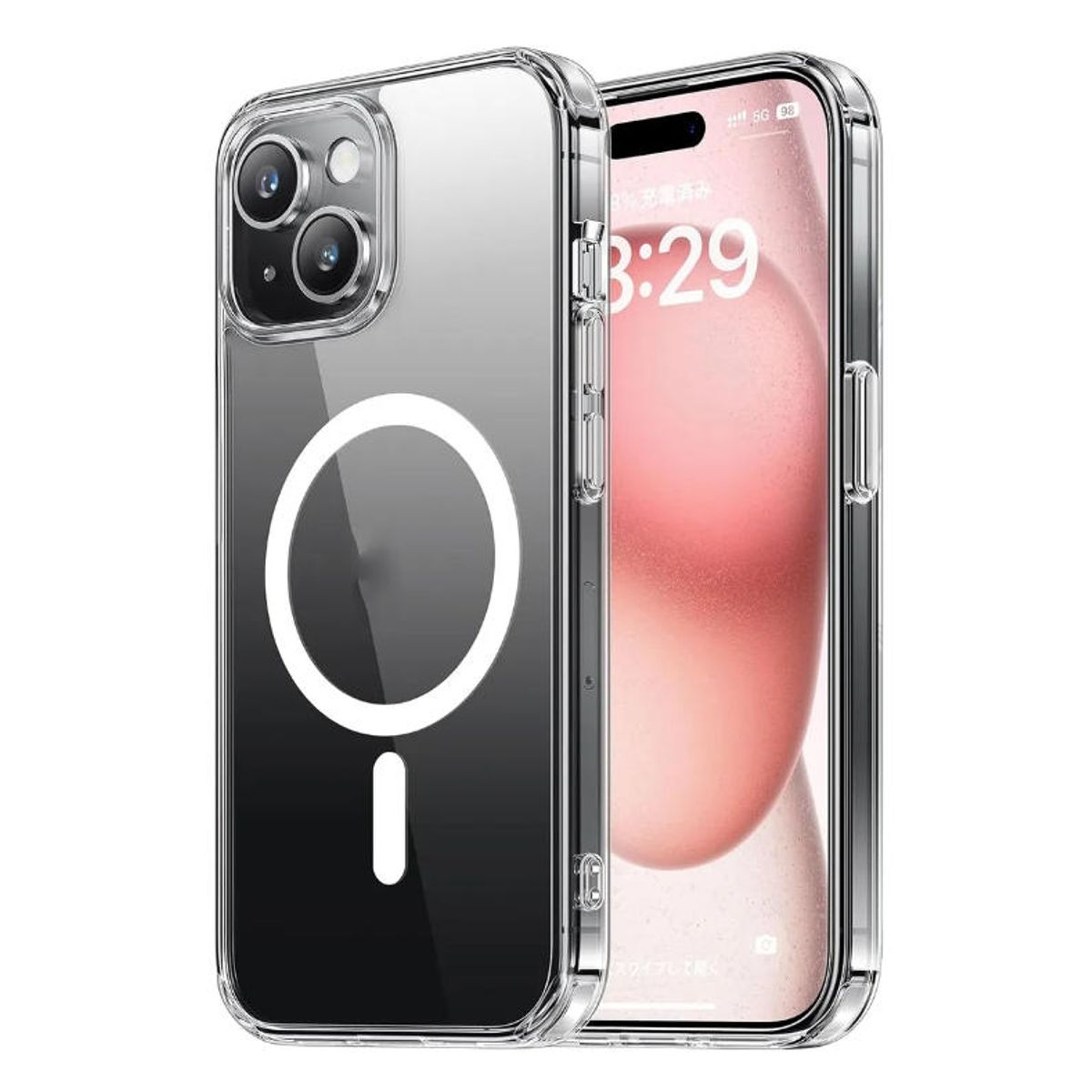 GENERICO - Funda Magnética Transparente para iPhone  Compatible con iPhone 14PROMAX