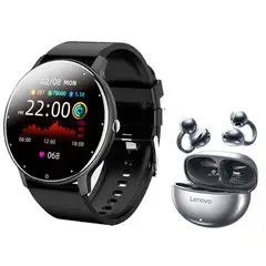 LENOVO - Audífonos Bluetooth TA140 y Toumi Fit 2 Reloj inteligente
