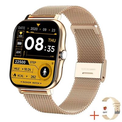 Imagen 2 del producto Audífonos Bluetooth HT38 y Reloj Inteligente Y13 - Dorado Negro