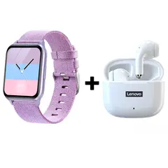 LENOVO - Audífonos Bluetooth LP40 PRO y Reloj Inteligente Y79