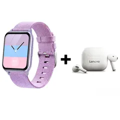 LENOVO - Audífonos Bluetooth LP40 y Reloj Inteligente Smart Watch Y79