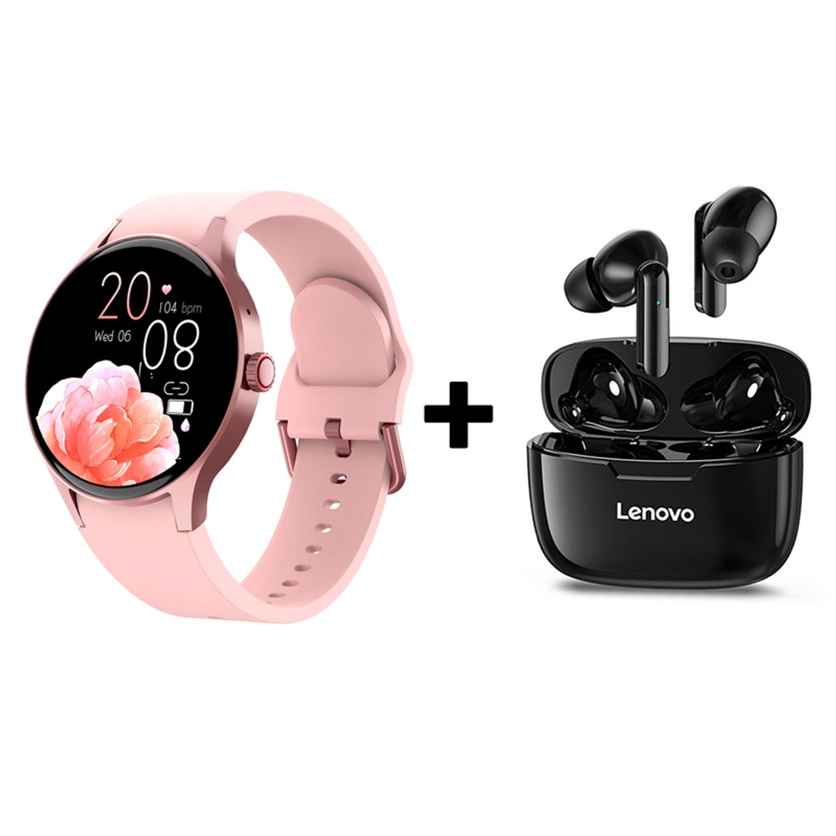 LENOVO - Audífonos Bluetooth Lenovo XT90 y Reloj Inteligente Smart Watch Y80