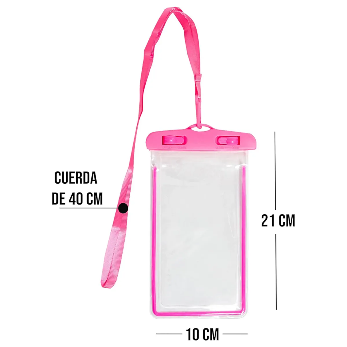 GENERICO - Pack de 2 Fundas Impermeables para Celular - Protector Antiagua
