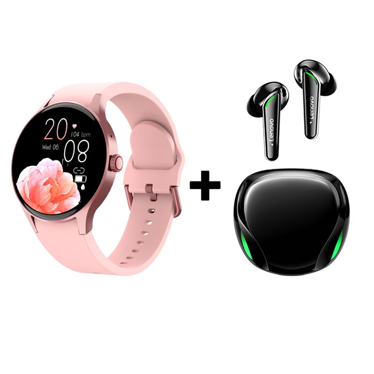 LENOVO - Audífonos Bluetooth Lenovo XT92 y Reloj Inteligente Smart Watch Y80