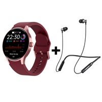 Audífonos Bluetooth HE05 y Reloj Inteligente Smart Watch Y80 Negro