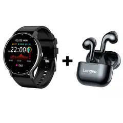 LENOVO - Audífonos Bluetooth LP40 y Smartwatch ZL02D