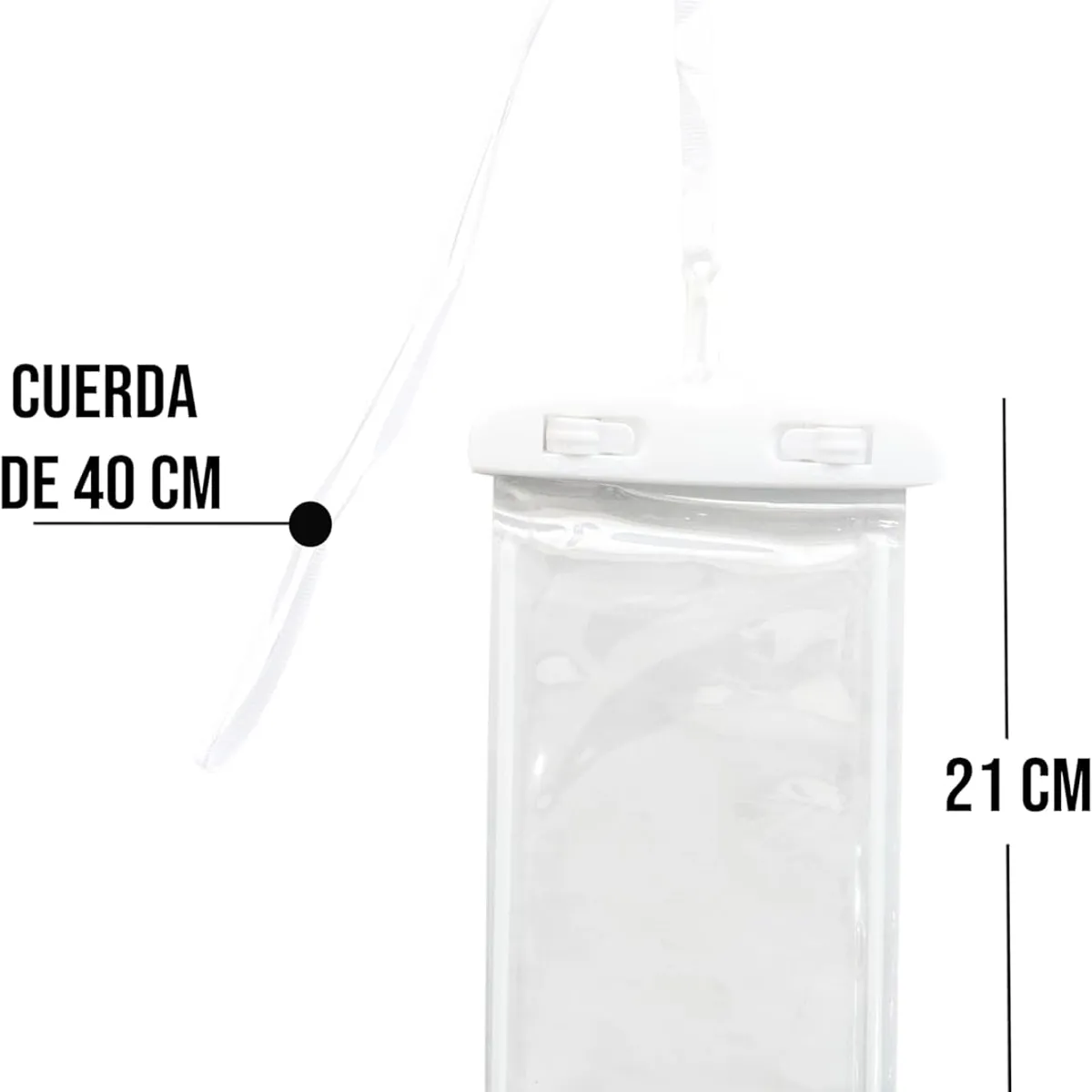 GENERICO - Pack de 2 Fundas Impermeables para Celular - Protector Antiagua