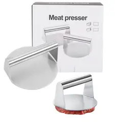 KUANGYE - Prensa para hamburguesas acero inoxidablepara plancha plana parrilla barbacoa herramienta cocina