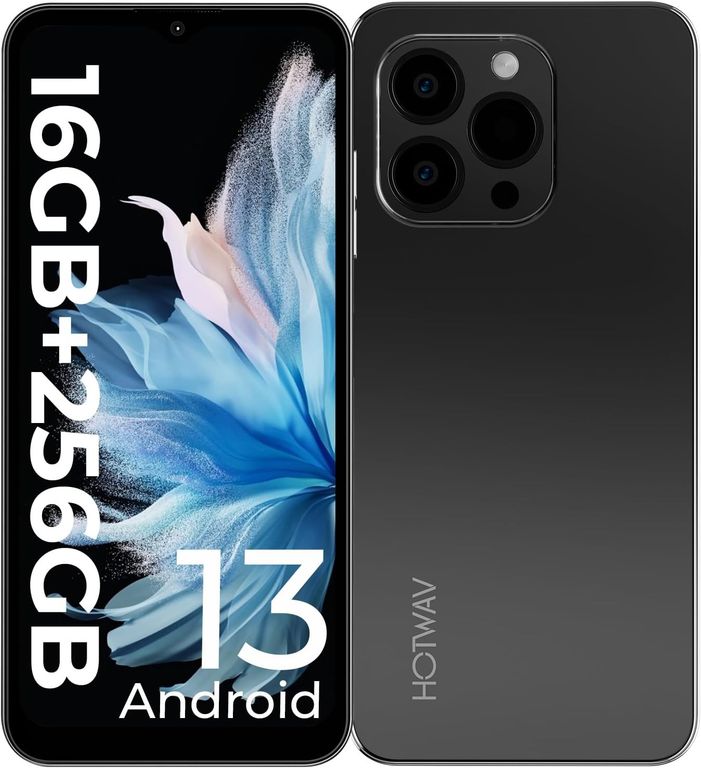 HOTWAV Note 13 Pro Celular 16GB+256GB-Negro