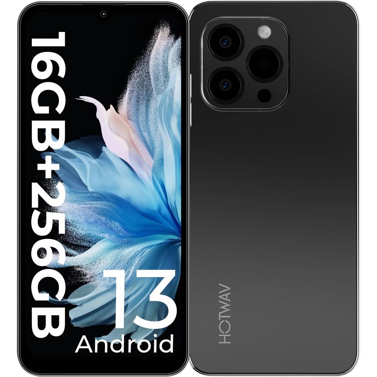OUKITEL - HOTWAV Note 13 Pro Celular 16GB+256GB-Negro