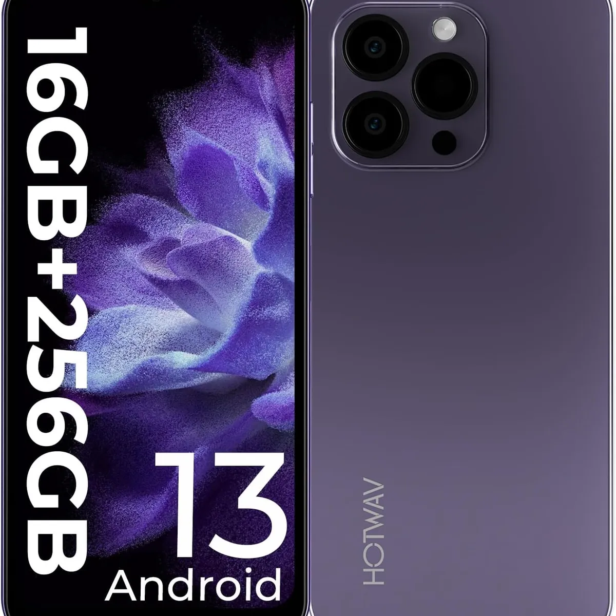 OUKITEL - HOTWAV Note 13 Pro Celular 16GB+256GB-Púrpura