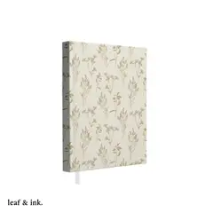 LEAF AND INK - Libreta Floral Libro Cuaderno Diario 100 Hojas Leaf y Ink