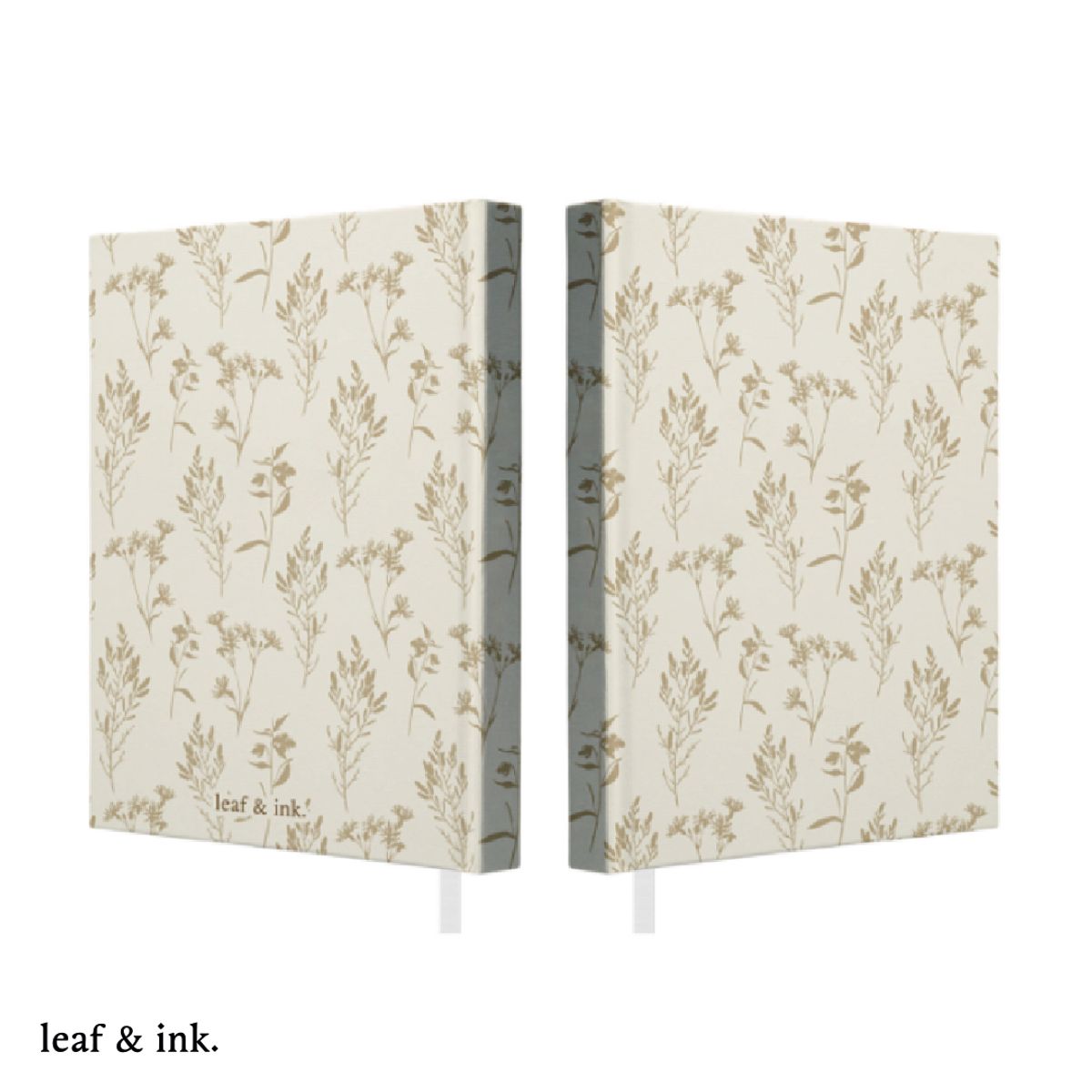 LEAF AND INK - Libreta Floral Libro Cuaderno Diario 100 Hojas Leaf y Ink