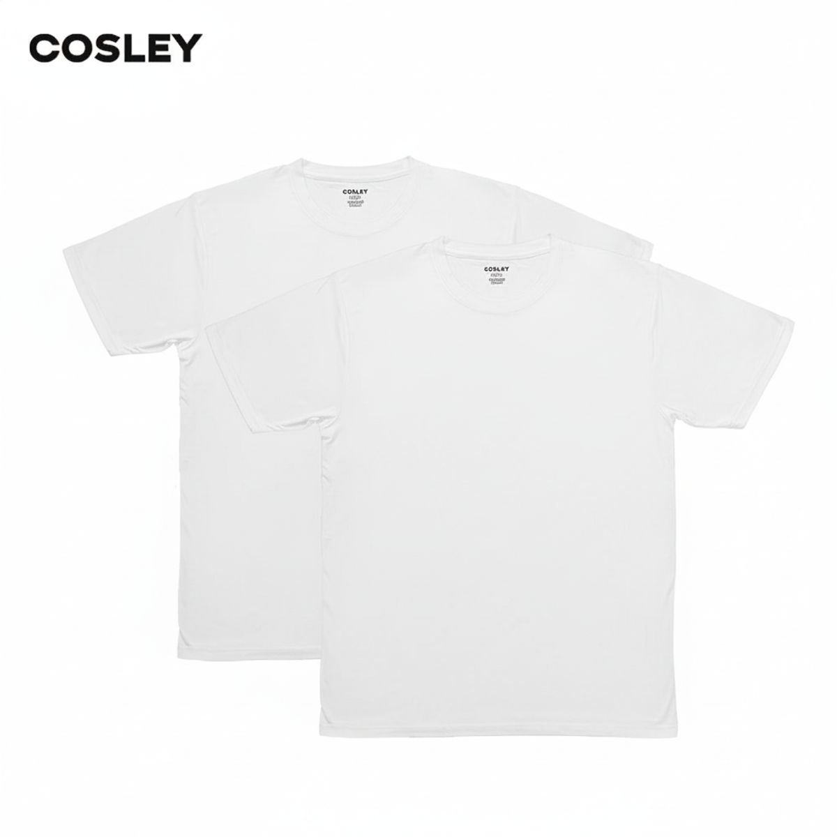 COSLEY - Poleras Blancas Instant Cool Cuello Redondo Pack 2 Cosley