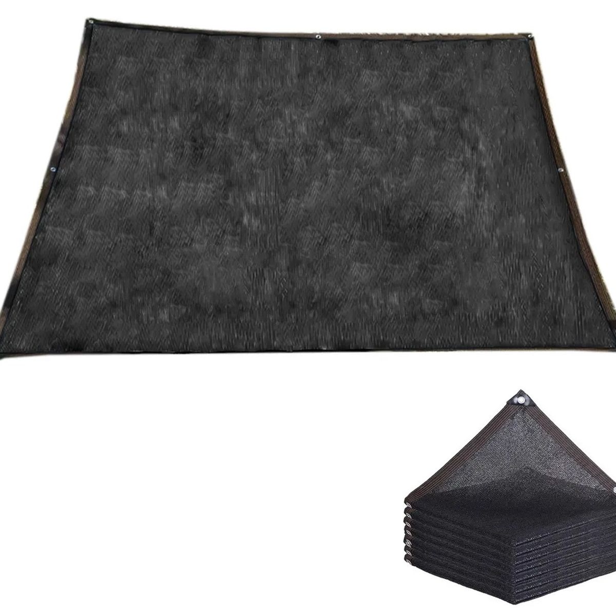 GENERICO - MALLAS SOMBREADORA TOLDO VELA RECTANGULAR COLOR NEGRO