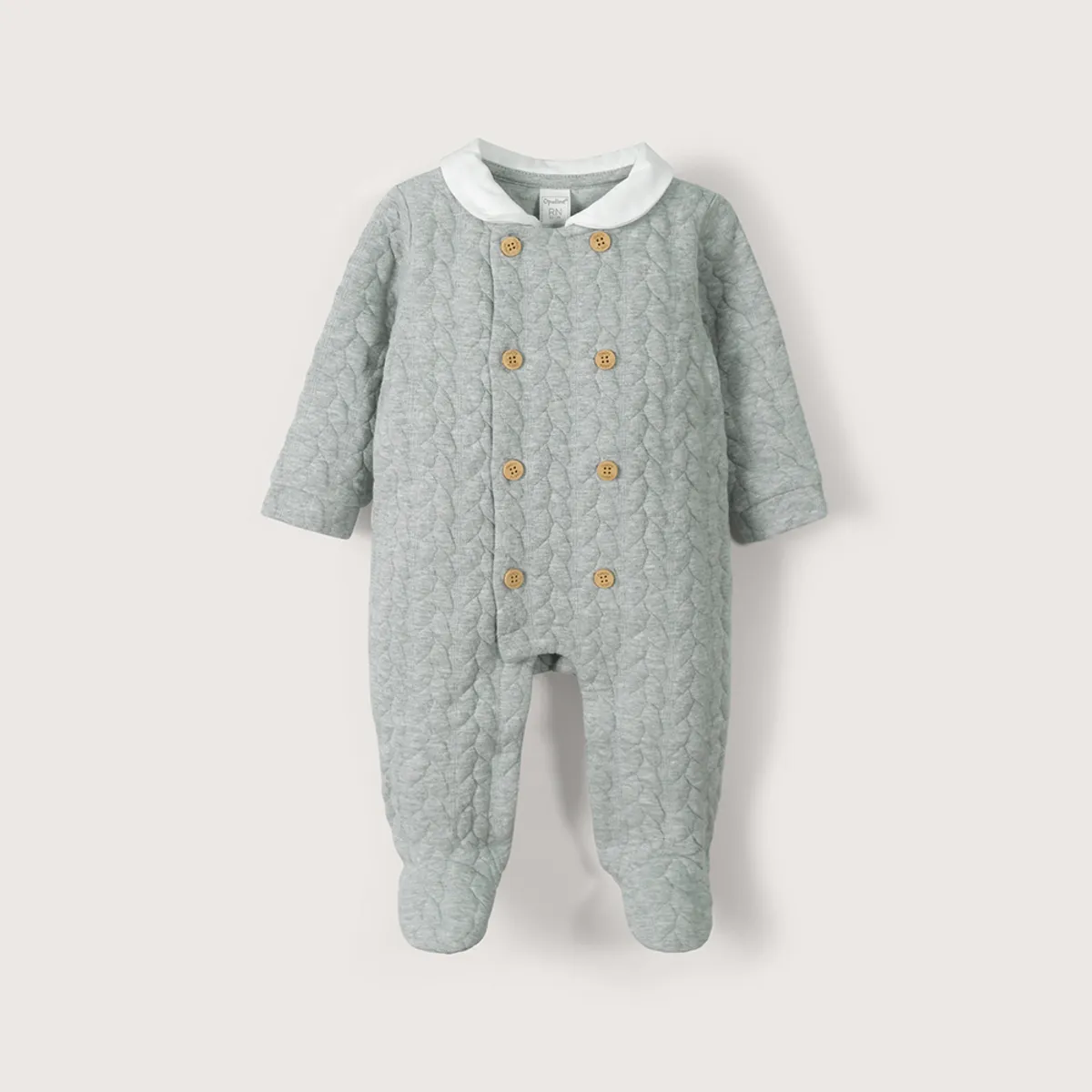OPALINE - Oso Bebe Niño Gris Melange