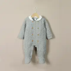 OPALINE - Oso Bebe Niño Gris Melange