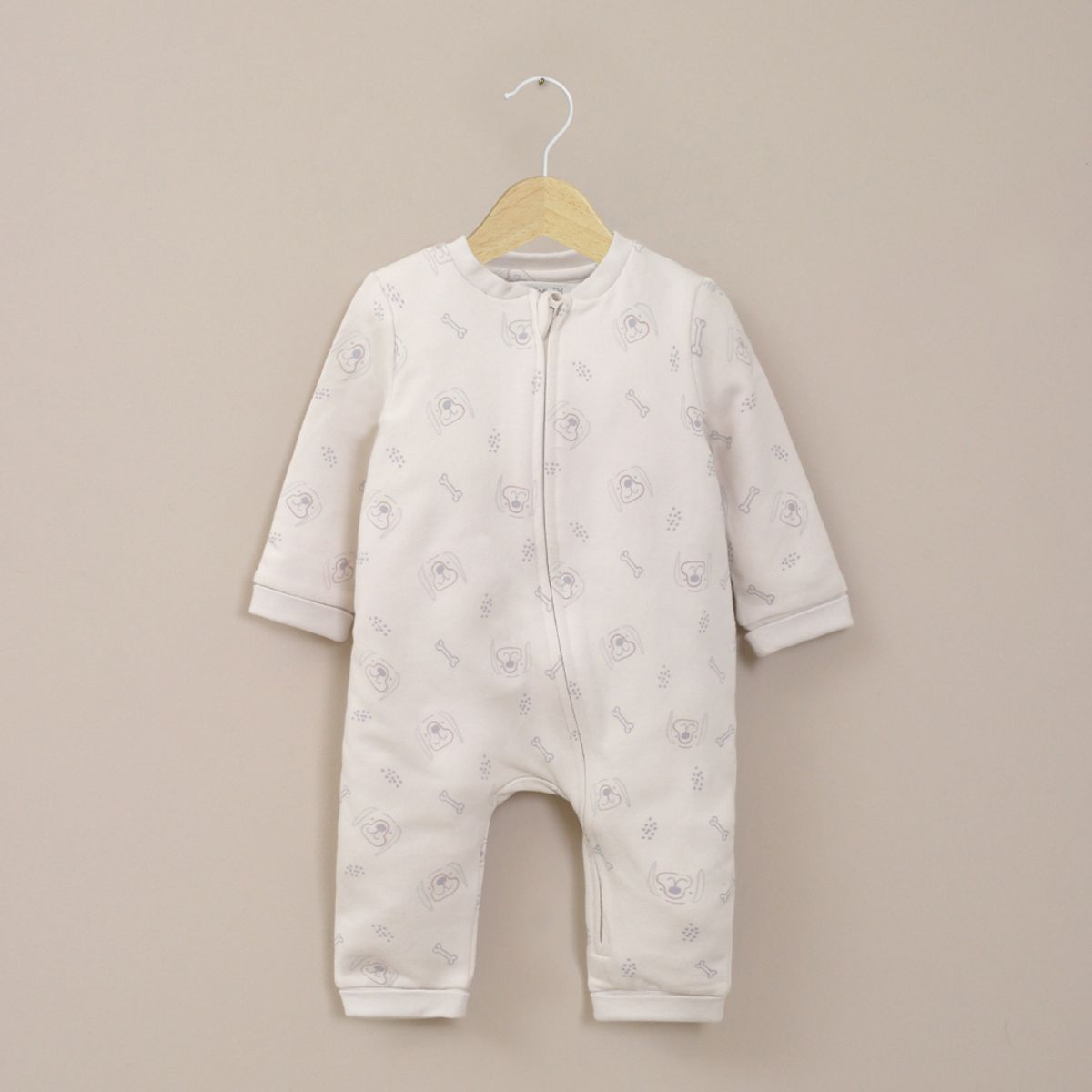 OPALINE - Oso Bebe Niño Estampado Blanco