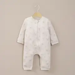 OPALINE - Oso Bebé Niño Estampado Blanco
