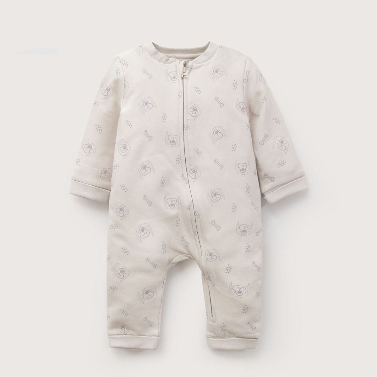 OPALINE - Oso Bebe Niño Estampado Blanco
