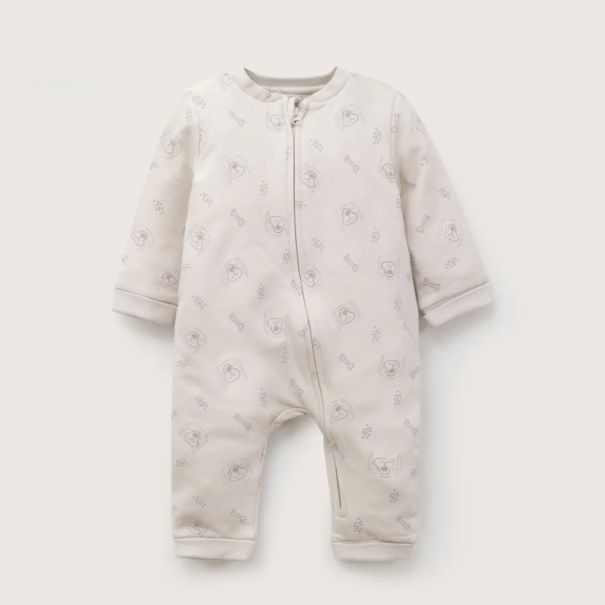 OPALINE - Oso Bebe Niño Estampado Blanco