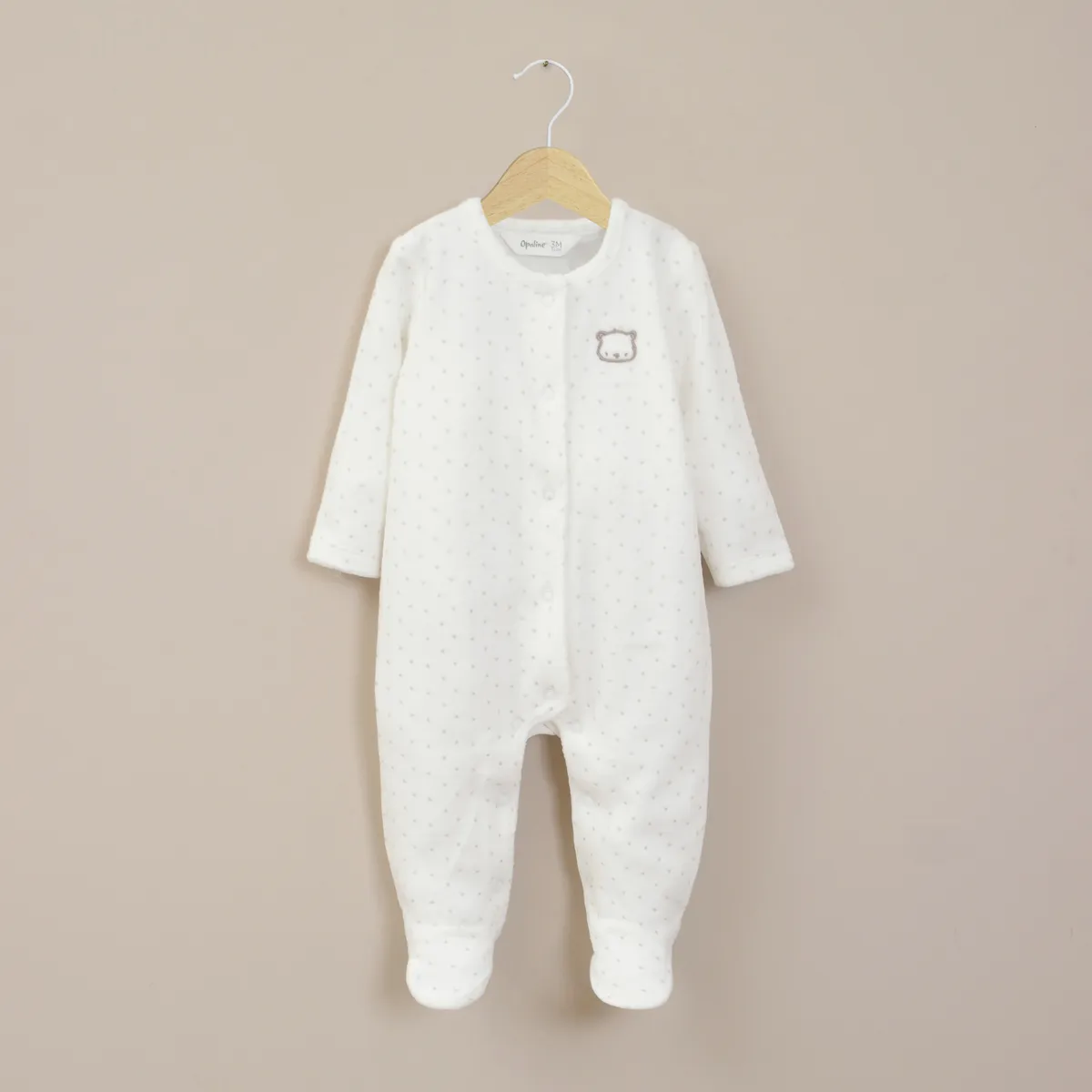 OPALINE - Oso Bebe Niño Blanco