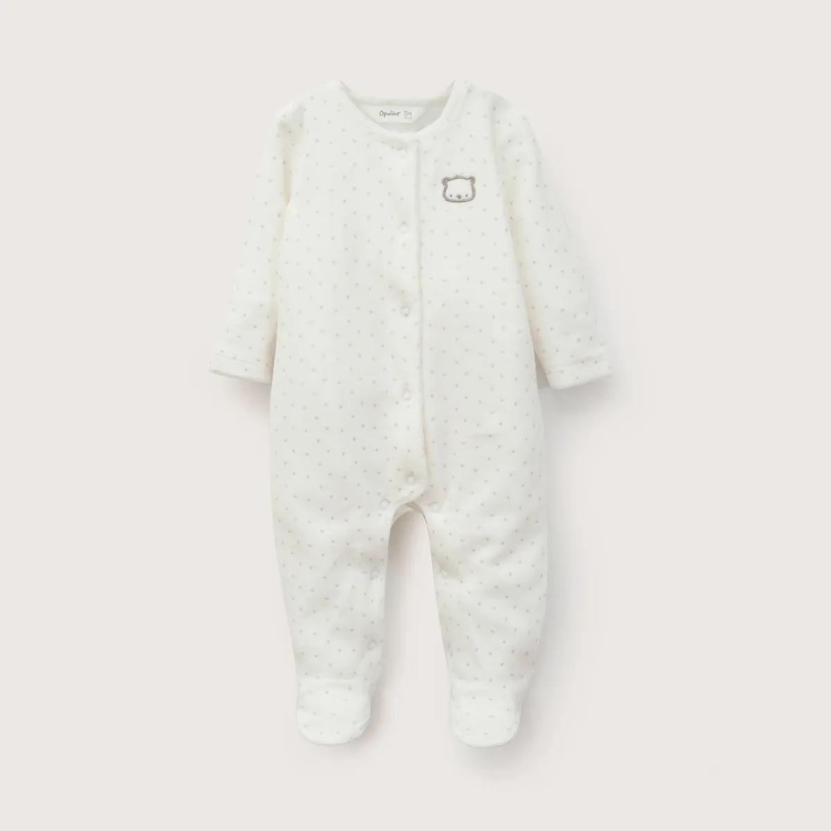 OPALINE - Oso Bebe Niño Blanco