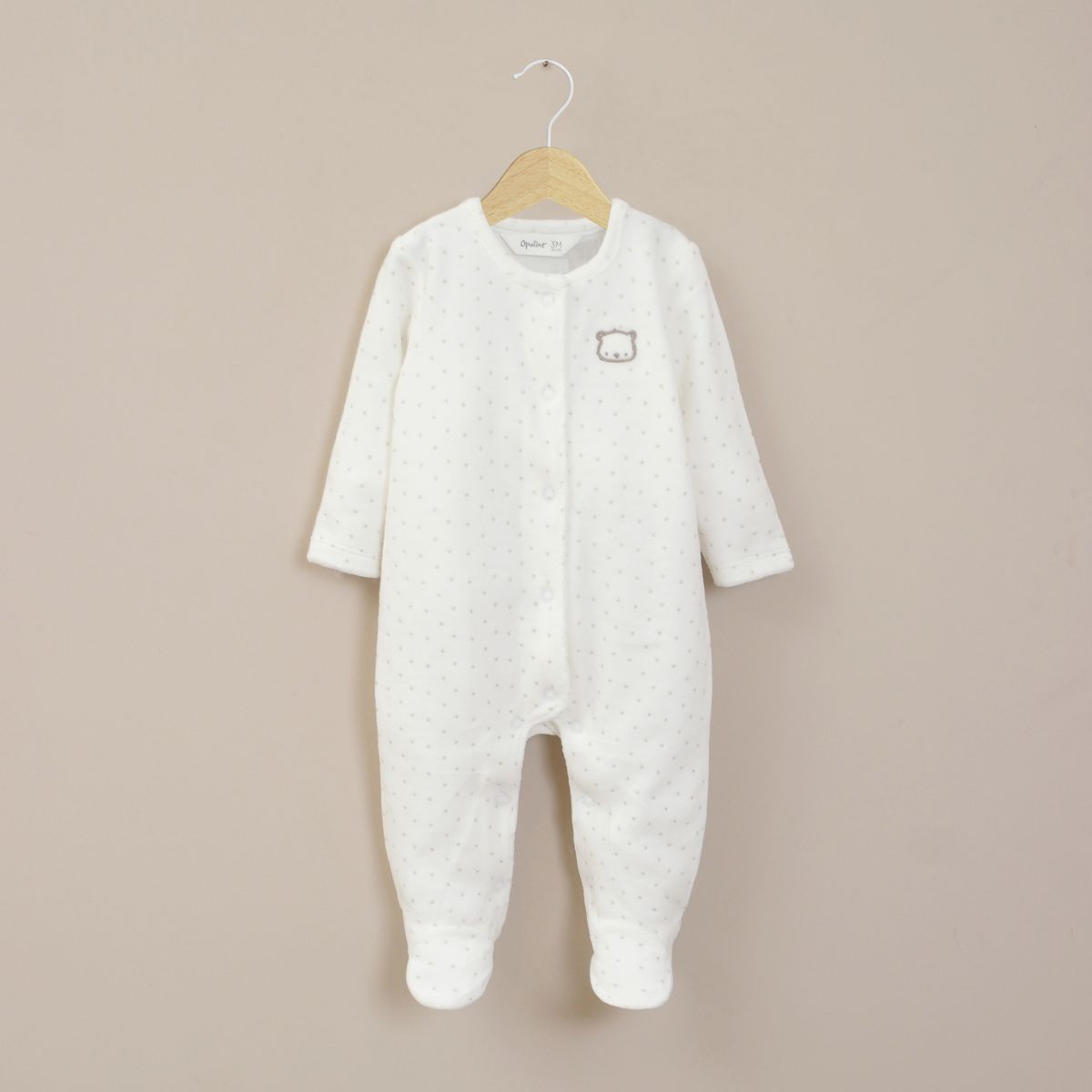 OPALINE - Oso Bebe Niño Blanco