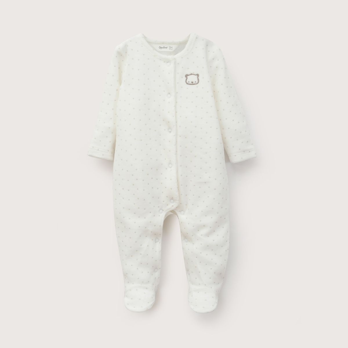 OPALINE - Oso Bebe Niño Blanco