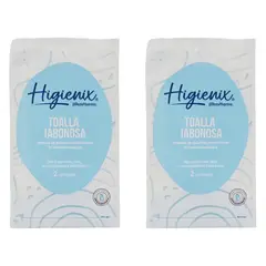 DIFEM PHARMA - Toallas Jabonosas sin Enjuague Higienix 48 Sobres – Baño en Seco