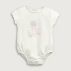 OPALINE - Body Blanco de Bebé Niña
