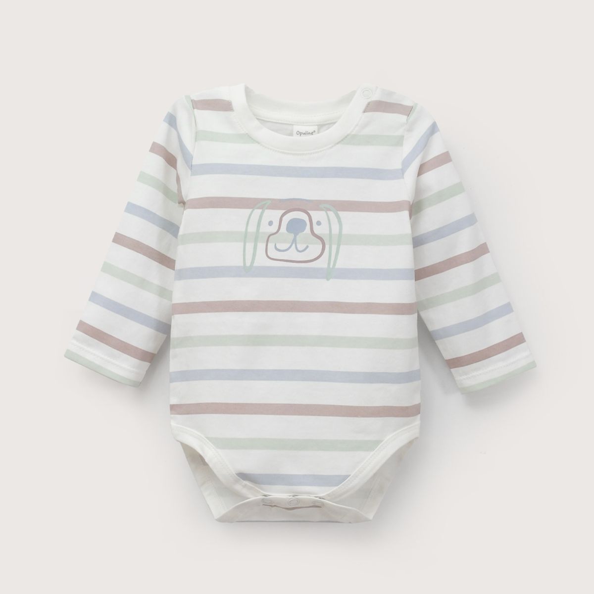 OPALINE - Body Bebe Niño Estampado Blanco