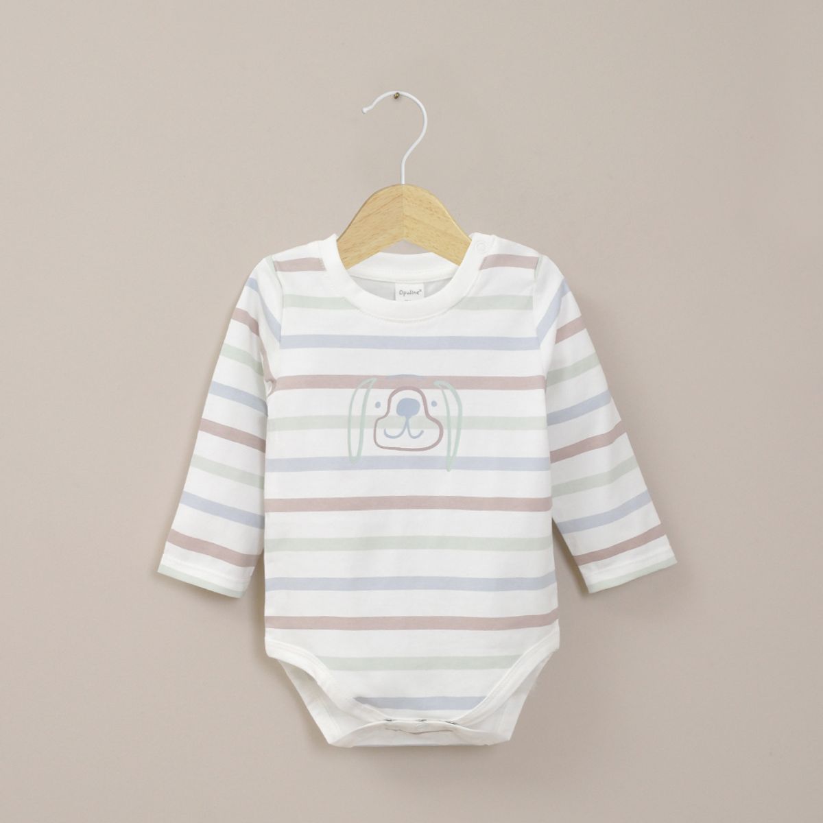 OPALINE - Body Bebe Niño Estampado Blanco