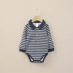 OPALINE - Body Bebe Niño Azul Marino