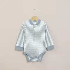 OPALINE - Body Lineas Azules Bebe Niño