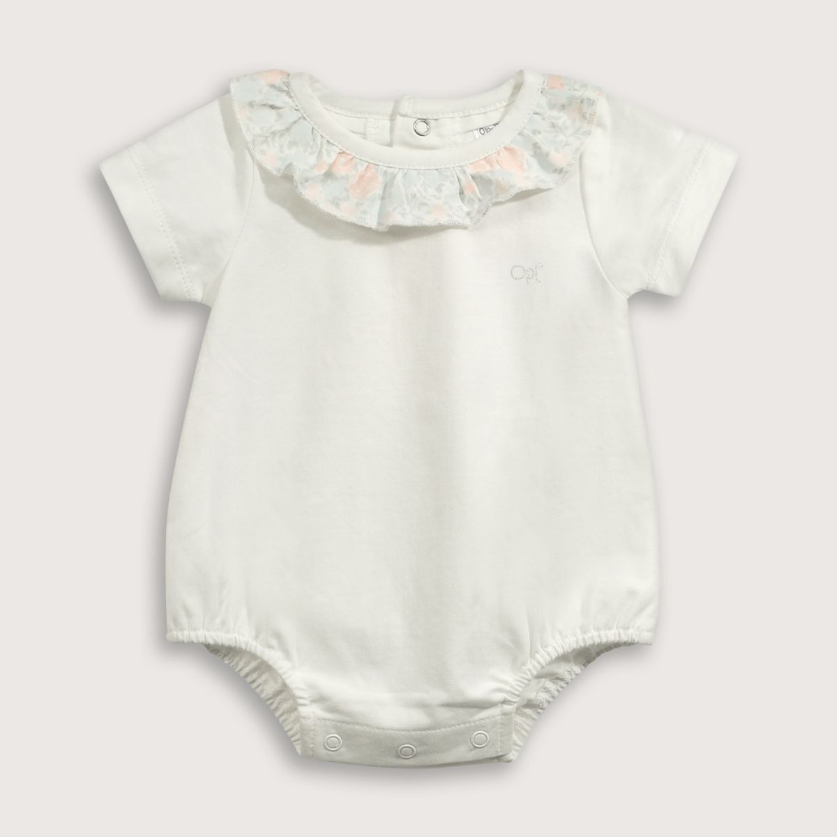 OPALINE - Body con Cuello Blanco de Bebé Niña