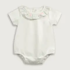 OPALINE - Body con Cuello Blanco de Bebé Niña