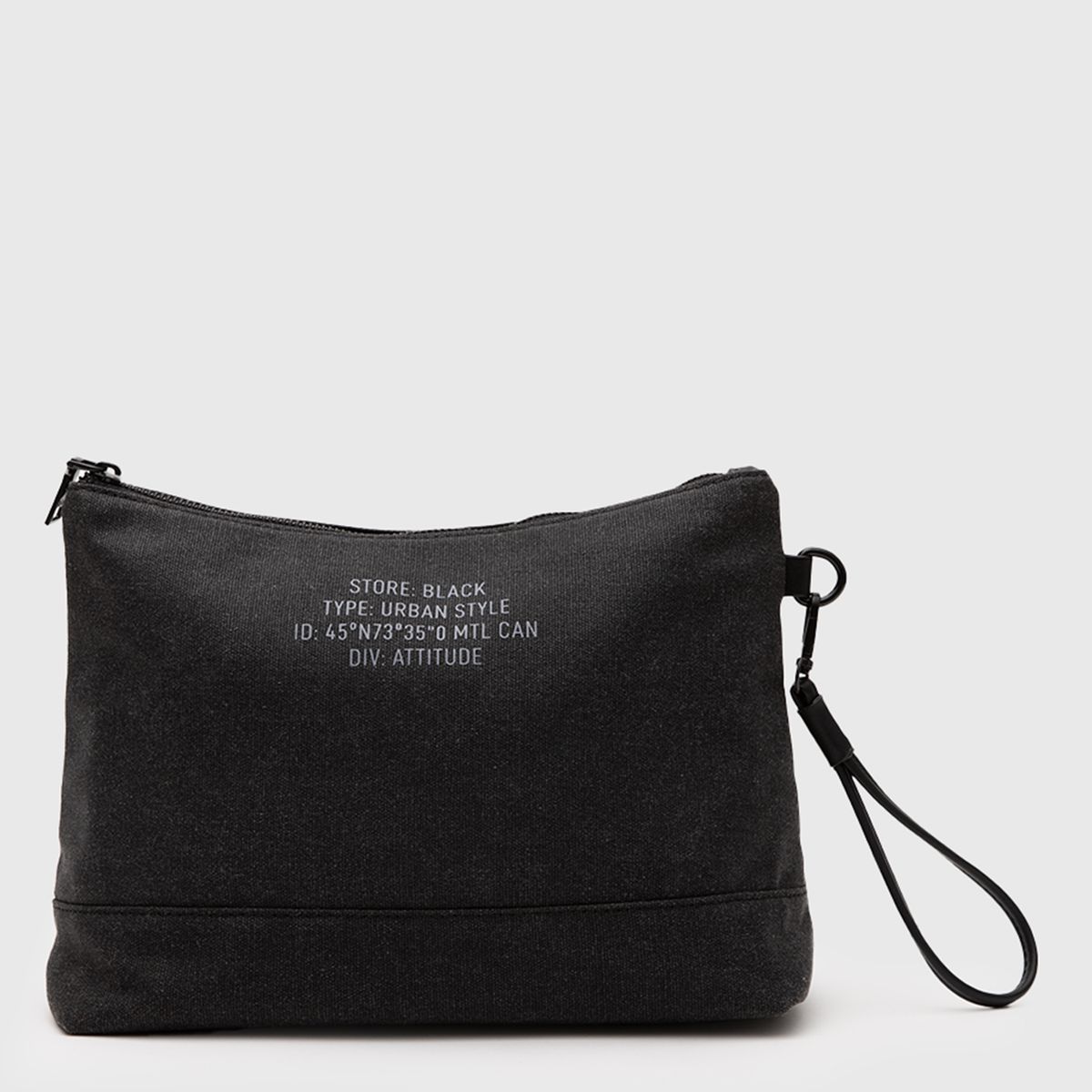 BLACK - Neceser Waxed Canvas Black Black Bubba