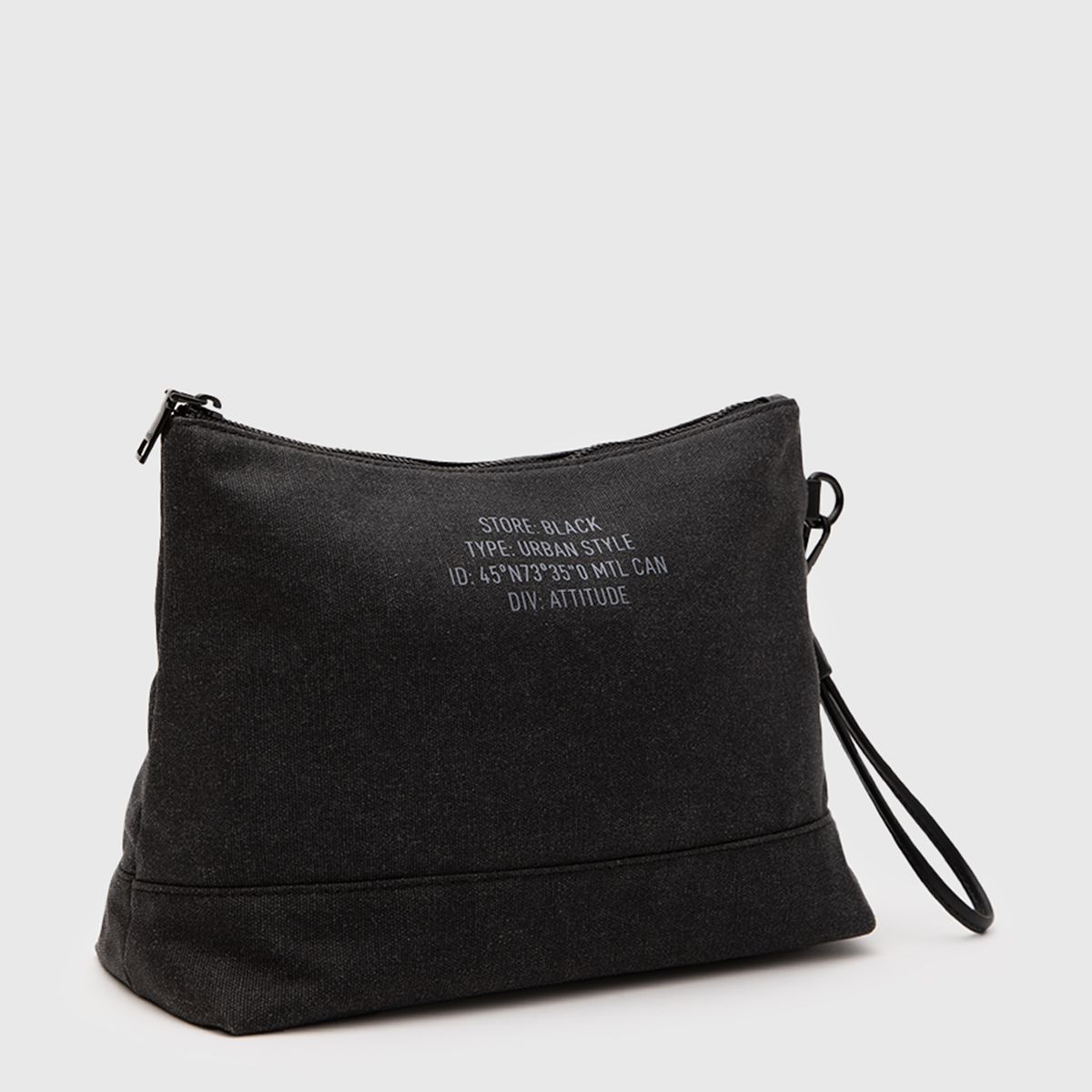 BLACK - Neceser Waxed Canvas Black Black Bubba