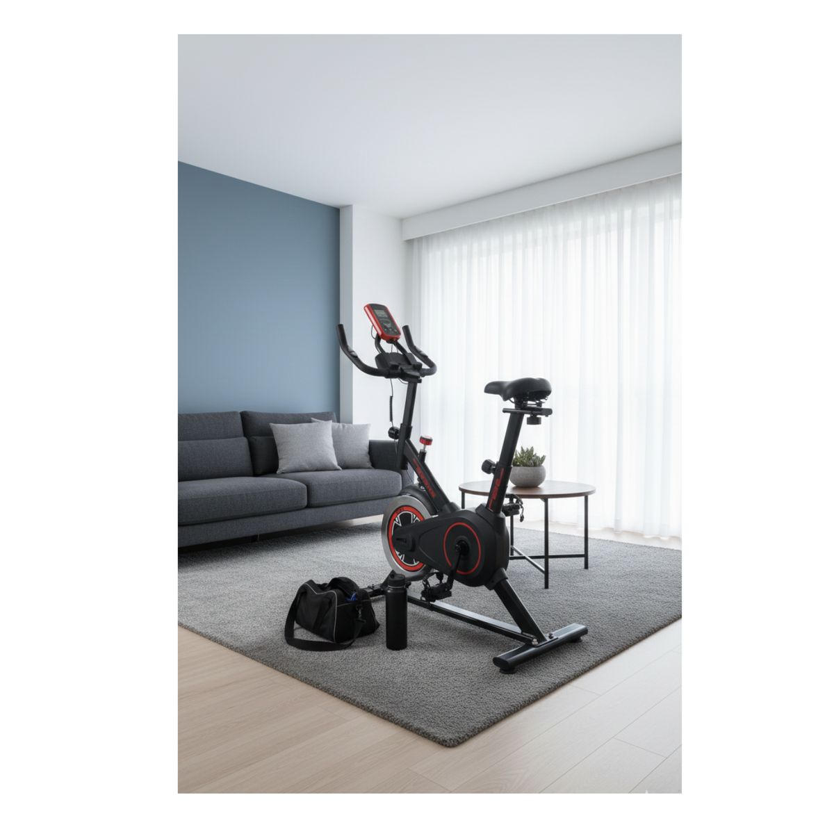 GENERICO - Bicicleta Estatica Giratoria Spinning Ejercicio Con Monitor 8kg